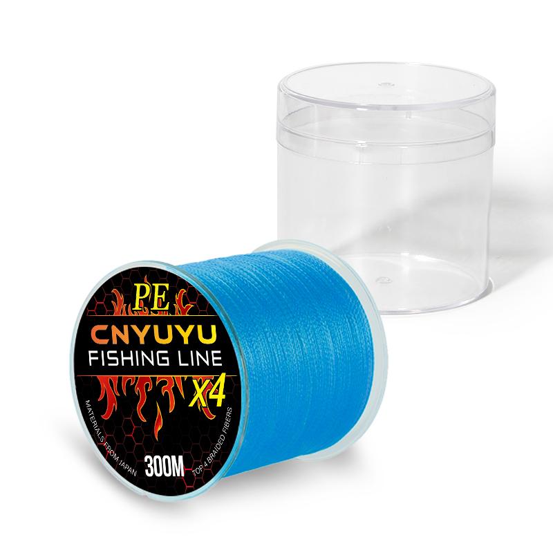 300 Meters X4 Strand Braid Fish Lines Japan Material Multi-color 4 Strands 300M PE Braided Fishing Line