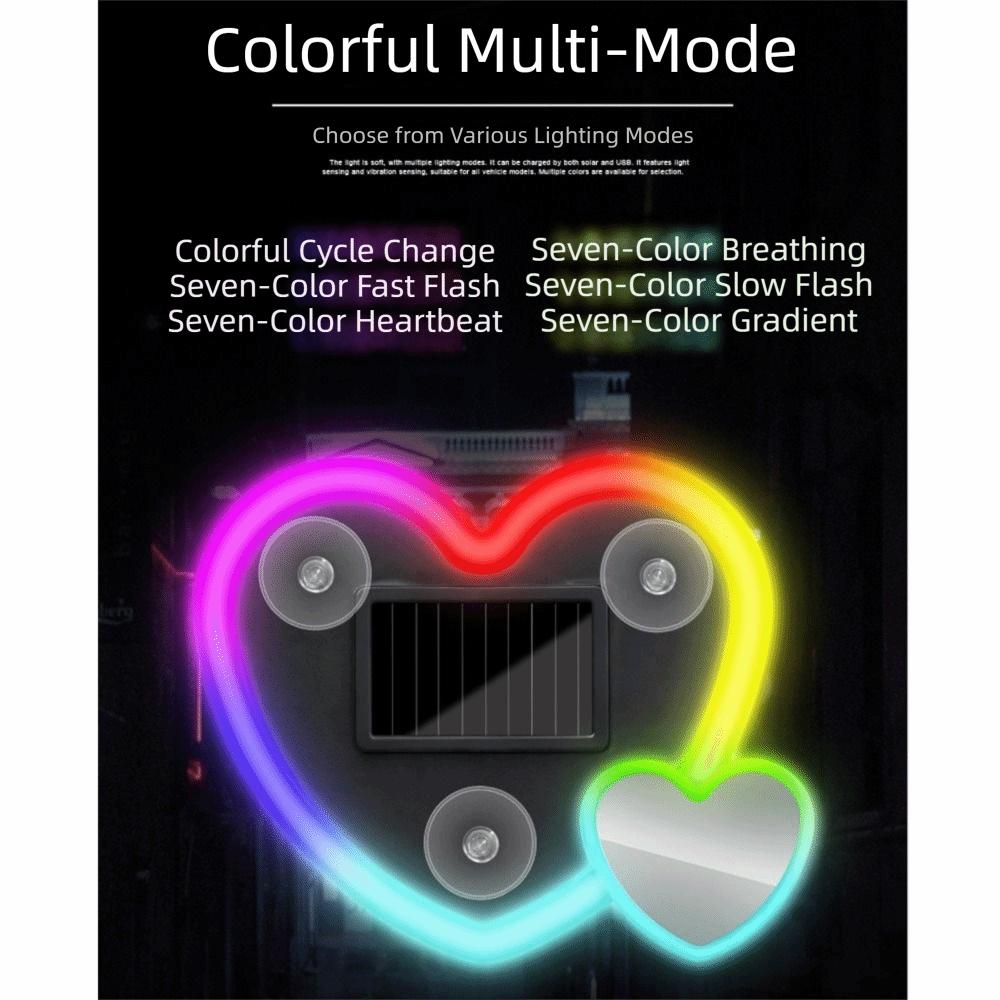 Soft Illumination Car LED Heart Light Easy Installation Car Ambient Light  Romantic Decor
