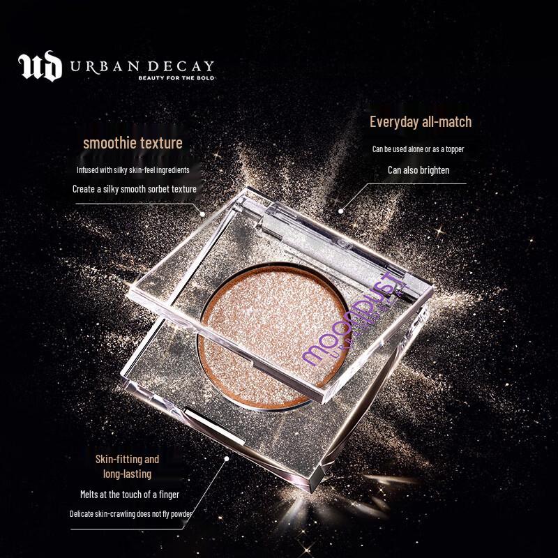 Urban Decay Одноцветные тени для век с глиттером Moondust