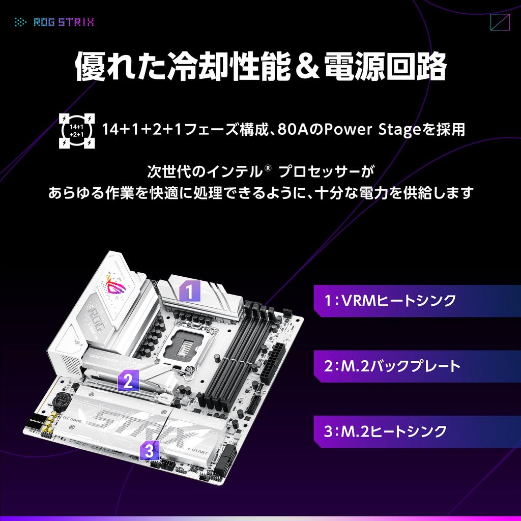 ASUS Intel Core Ultra Processors Socket LGA1851 Compatible B860 Equipped STRIX GAMING WIFI Domestic Authorized Distributor Product (Series 2)