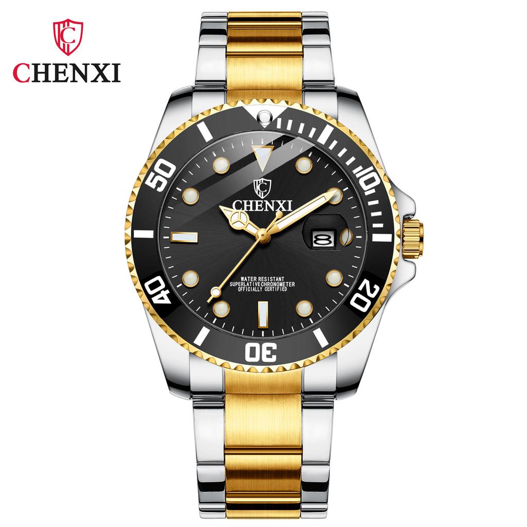 New TOP Brand Luxury Men's Watch With Box Self Winding Mens Watch Classic Green Water Automatic Men's Quartz Watches