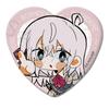 TV Anime Who Sometimes Whispers In Can Badge B "My Neighbor, Arya, Russian" [Arya] Heart-Shaped