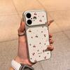 Чехол на весь экран с вишнями, подходит для iPhone 17, 16, 15, 14, 13, 12, 11 Pro/Max/Plus, противоударная задняя крышка