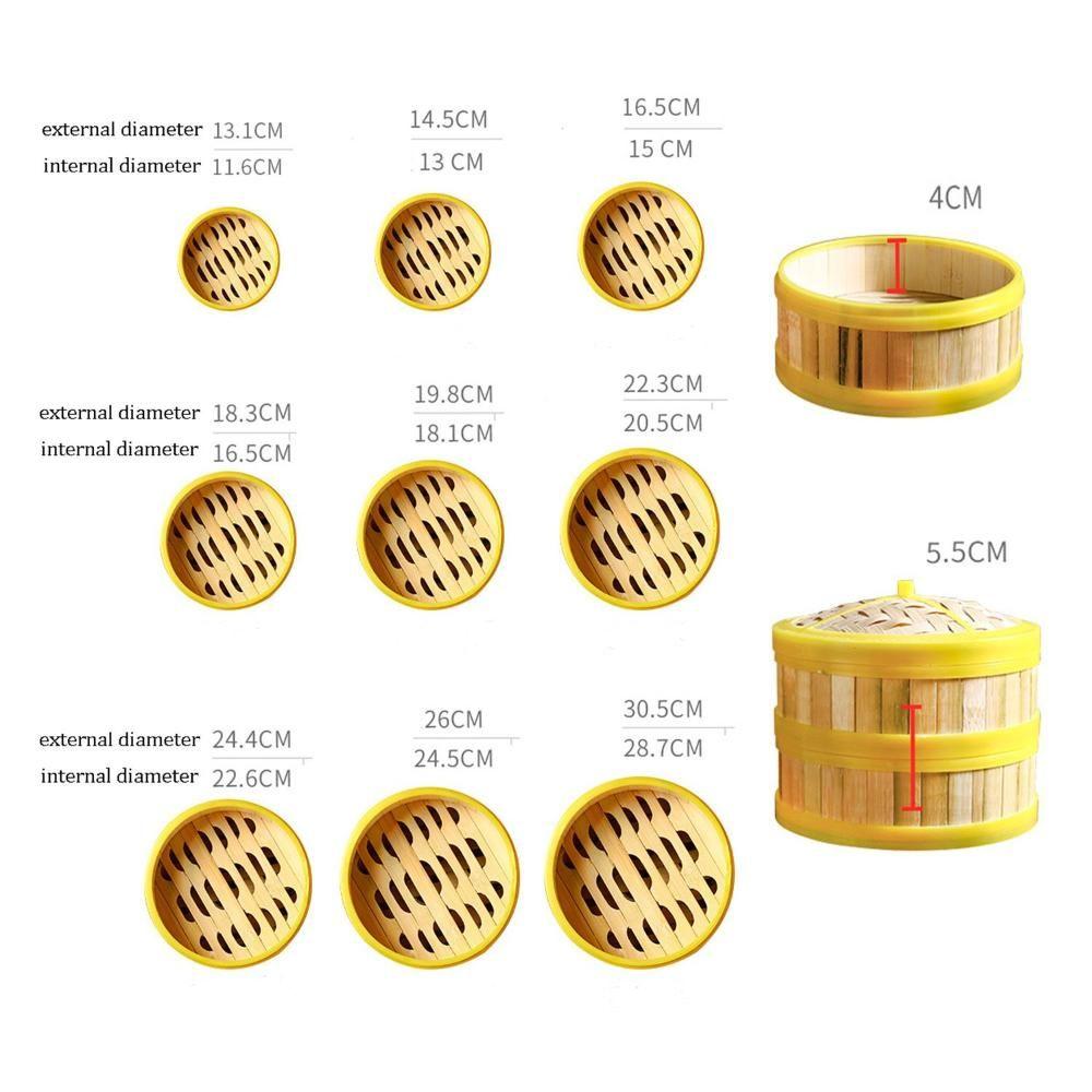 Food Chinese Food Making Handmade Dumpling Steamer Kitchen Cookware Bamboo Steamer Steamer Basket