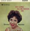 7-дюймовая пластинка SHIRLEY BASSEY THE WILLIAMS SINGER As Long As He Needs Me SEG8063 Columbia 1960 UK Поп Б/у
