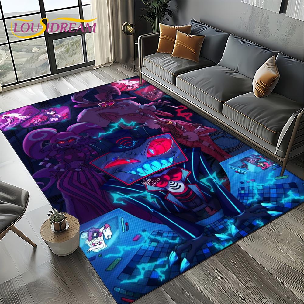 2025 H-Hazbin Hotel Чарли Мультяшный Ковер Коврик для Спальни Гостиной Домашний Декор Дивана, Игровой Декор для Детей Напольный Коврик Подарок