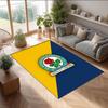 Blackburn Rovers Football Print Crystal Velvet Rug, Comfortable Water Absorbent Non Slip Indoor Floor Carpet