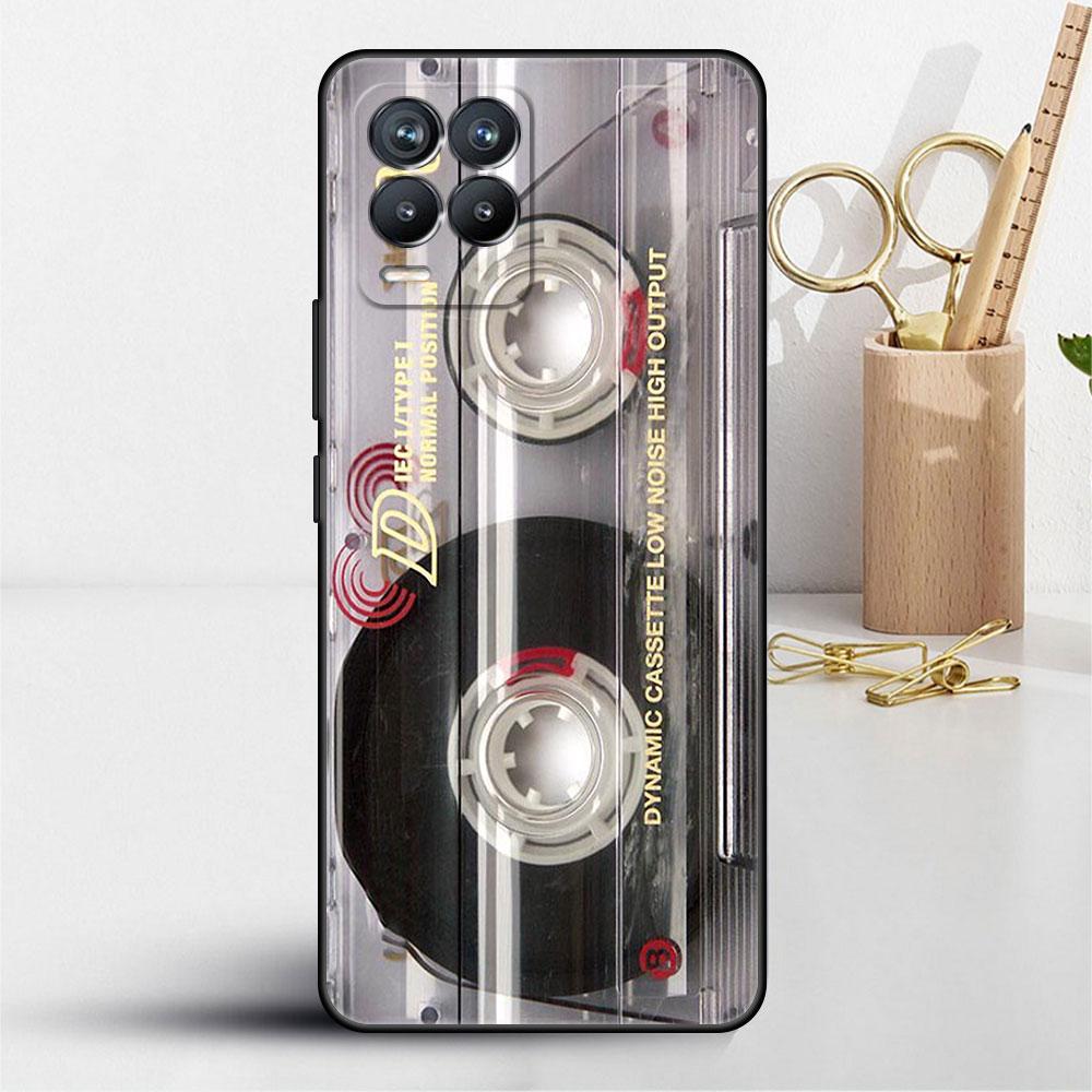 Magnetic Radio Tape Cassette Case For Realme 8 C21y GT Neo 2 3 8i C21 7 C11 6 C12 C35 C3 GT 9 Pro C12 Silicone TPU Phone Cover