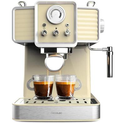 Кофеварка Cecotec Power Espresso 20 Traditional светло-желтый (01629)