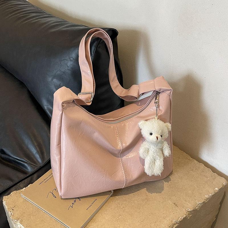 Низкопрофильный дизайн, мягкая кожа, большая вместительная сумка через плечо, новинка 2024 года, модная универсальная повседневная сумка на плечо для путешествий