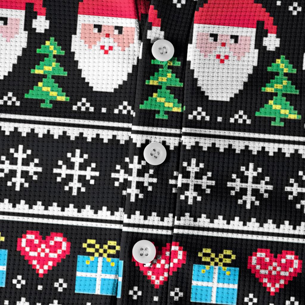 Мужской свободный повседневный топ с длинным рукавом и воротником на пуговицах