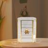 Glass Geometric Jewelry Box Keepsake Trinket Clear Vanity Cabinet Display Stand