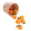 10pcs Food Model Mini Artificial Plastic Orange Realistic Handicrafts Simulation Orange Funny Fake Fruits Garden Decoration