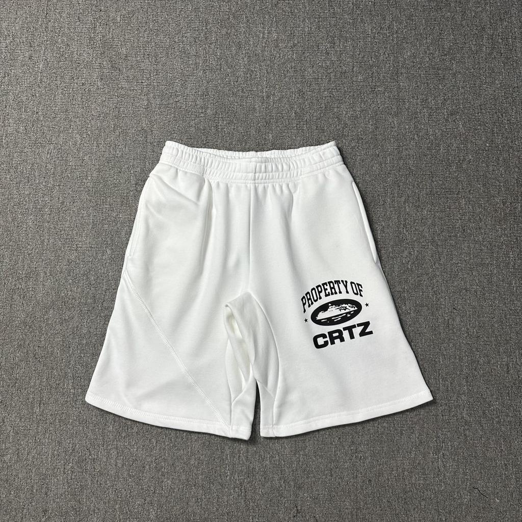 Corteiz American Street Hip Hop Alcatraz Printed Knitted Shorts American Men's and Women's Pants Summer Trend Brand
