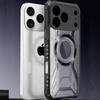 For iPhone 17 Pro Max CD Magnetic Design Heavy Duty Hard HD Clear Back Cover,For iPhone 17 Air Rugger Armor Hard PC TPU Case