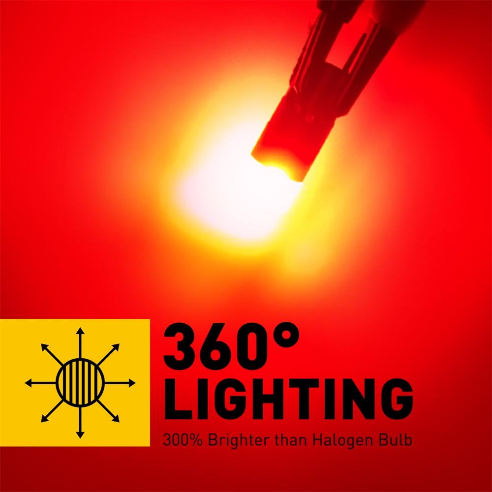 AUXITO 2x T10 W5W Led Canbus Super Bright Orange LED Car Parking Lights Interior Reading Dome Lamp License Plate Light For BMW Dome Lights 6