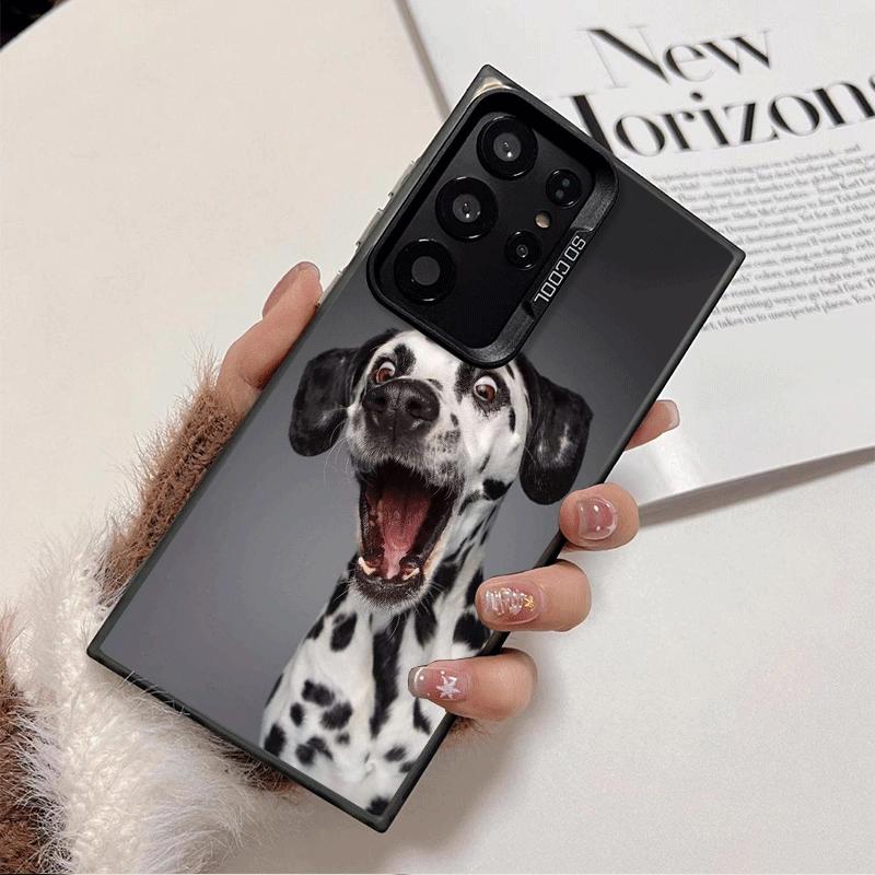 Dalmatian Cute Dog Soft Phone Case for Samsung Galaxy S24 S25 FE S26 Edge S23 Ultra S22 Plus S21 + Shockproof Cover Back Shell