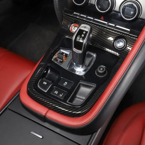 ABS Carbon Control Gear Frame Cover Decorative Trim For Jaguar F-TYPE 2013-2024