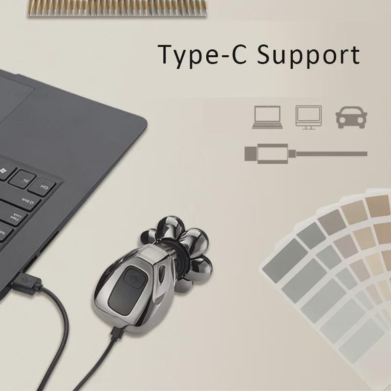 Мощная многофункциональная мужская электробритва с 7 лезвиями для лысых голов