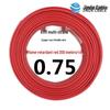 Jinda BVR0.75/1.0mm² Flame-Retardant Copper Core Flexible Wire, 200m Single-Core Multi-Strand