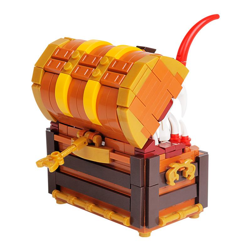 Dungeons & Dragons Monster Treasure Chest Building Set, Educational Toy Model, Collectible Fantasy Gift for Kids and Adults