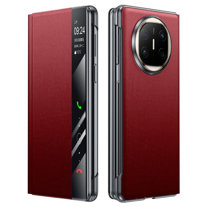 Foldable Phone Case With Smart Window Mate X6 X5 X3 Flip Cover Full Protection PU Leather Wallet Stand