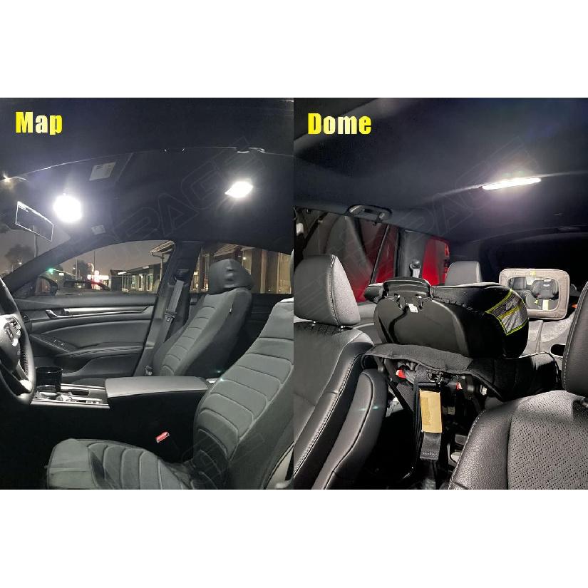 12-Pieces Accord LED Interior Light Kit for Honda Accord 2003 2004 2005 2006 2007 2008 2009 2010 2011 2012 White 6000K Interior LED Lighting Package