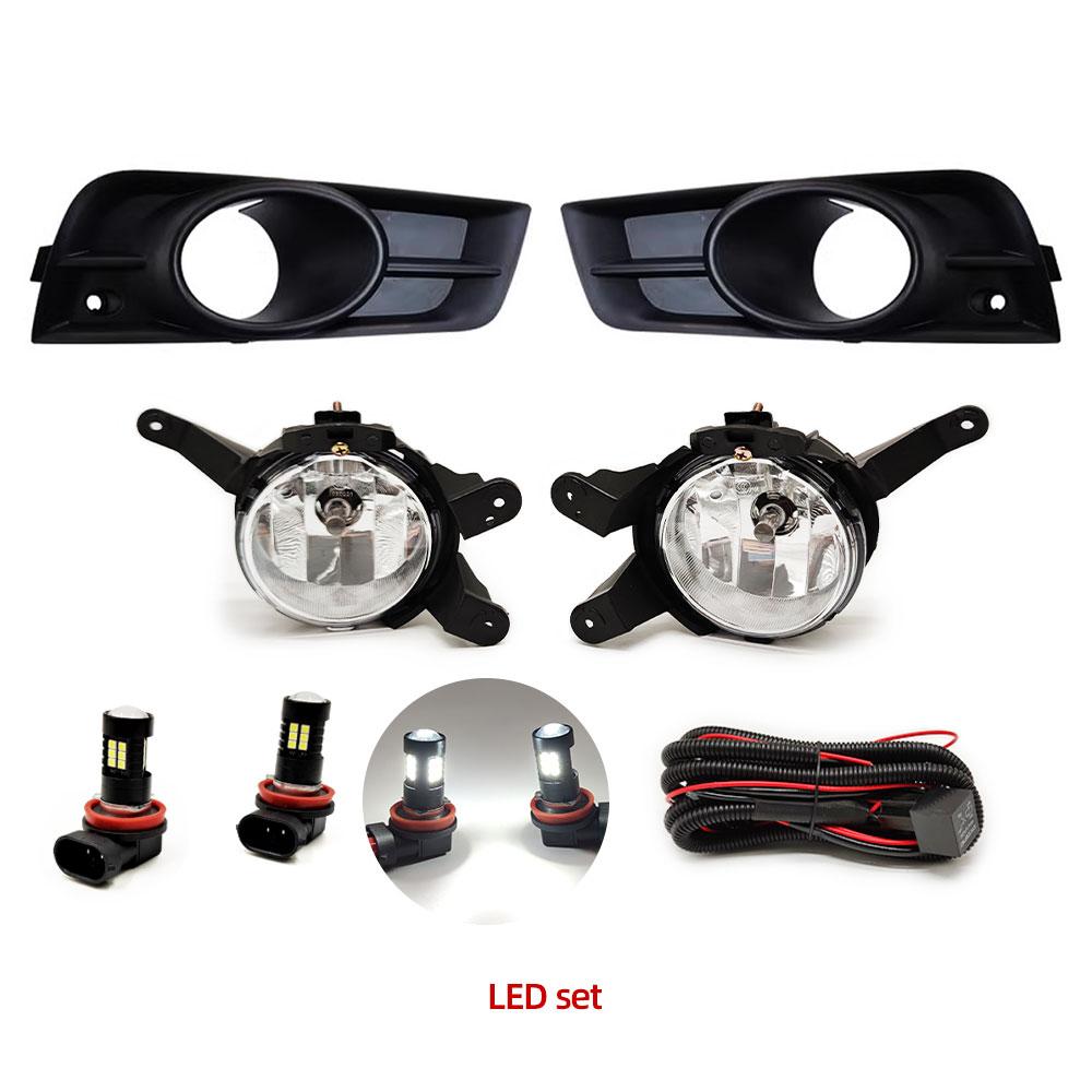LED Fog Light For Chevrolet Cruze 2009 2010 2011 2012 2013 2014 Headlight Halogen Fog Lamp Cover Grille Frame Wire Harness