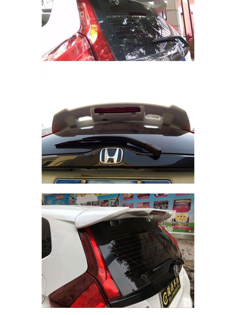 Для Honda Fit 2014-2020 Задний спойлер Без сверления RS Спойлер на крышу со светом GK5