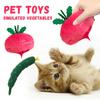 Морковка Огурец Кошка Погремушка Бумажная Игрушка Имитация Овоща Саморазвлекательная Игрушка Для Домашних Животных