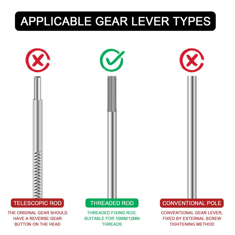 LED Crystal Shift Head Crystal Shift Knob Is For Manual/Reverse Gear With LED Seven Color Shift Head, 5-Speed/6-Speed