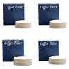 100Pcs Not Decolorant Coffee Filter Papers for Espresso Machine Handle Heat Resistant Coffee Filters Accessories