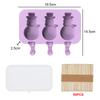 Silicone Ice Cream Mold Popsicle Molds with Lid DIY Homemade Ice Lolly Mold Ice Cream Popsicle Ice Pop Maker Mould