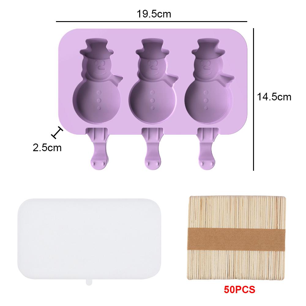 Silicone Ice Cream Mold Popsicle Molds with Lid DIY Homemade Ice Lolly Mold Ice Cream Popsicle Ice Pop Maker Mould