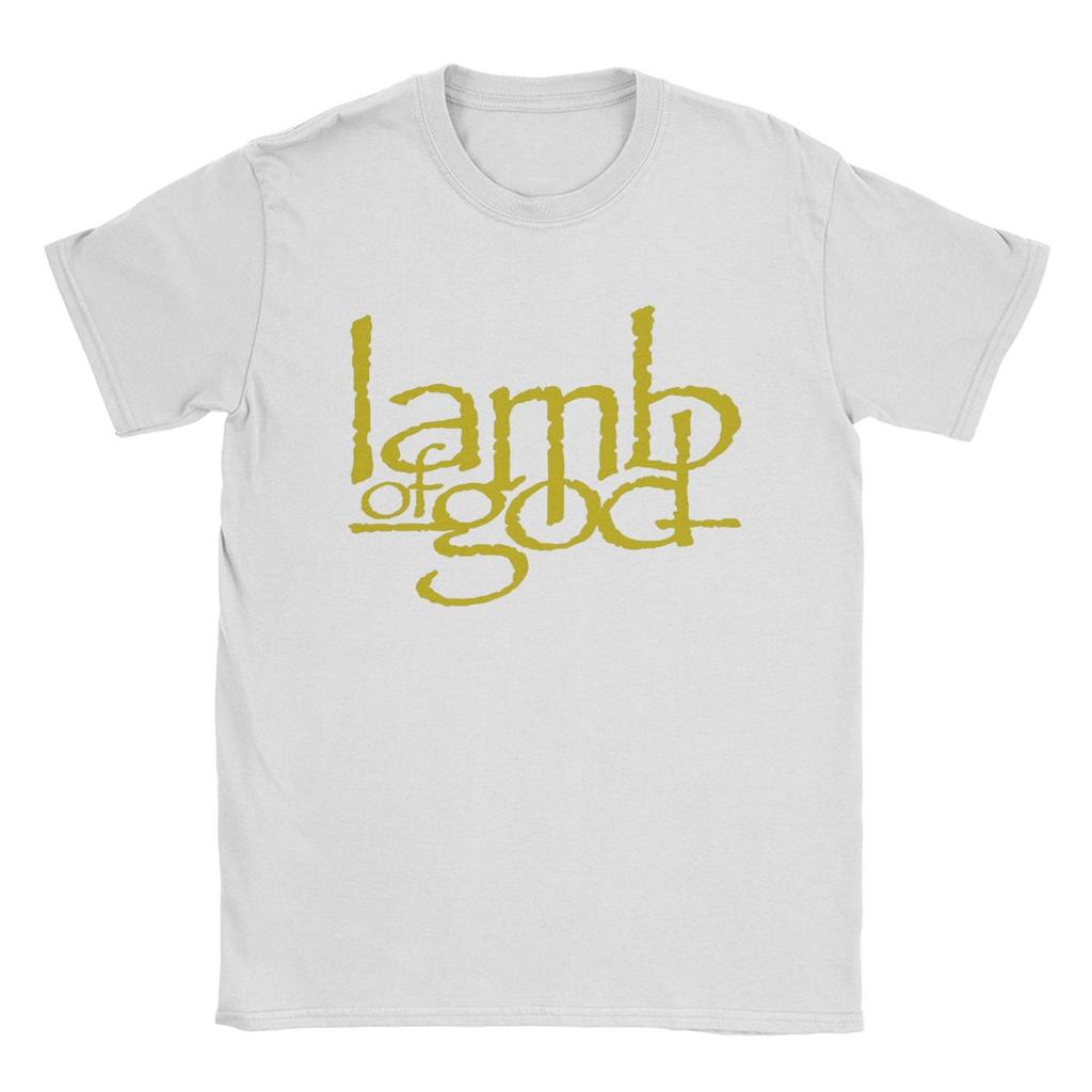 Винтажные футболки Lamb Of God Golden для мужчин, хлопковая футболка с круглым вырезом, футболки с коротким рукавом, идея для подарка, одежда