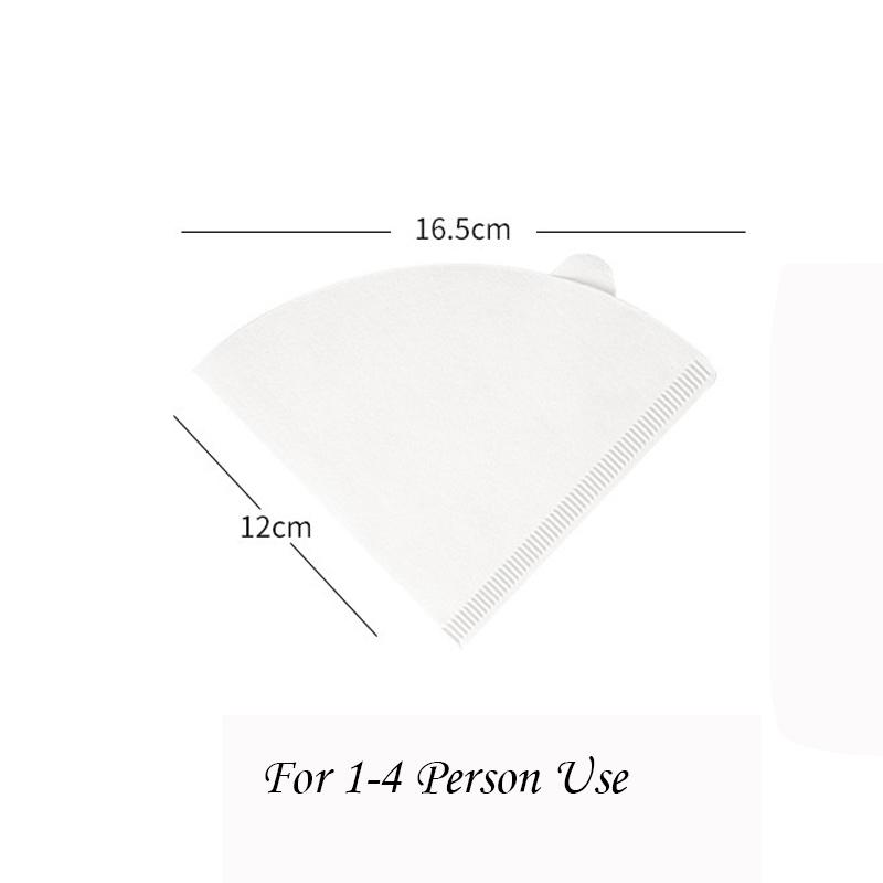Cone Coffee Filter 8-12 Cup, Unbleached Natural Paper, No Blowout, Disposable for Pour Over and Drip Coffee Maker, 100 Count