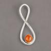 Сердолик Драгоценный камень Ювелирное изделие из стерлингового серебра 925 пробы Подвеска ручной работы 1,66" Для женщин PP-20-29