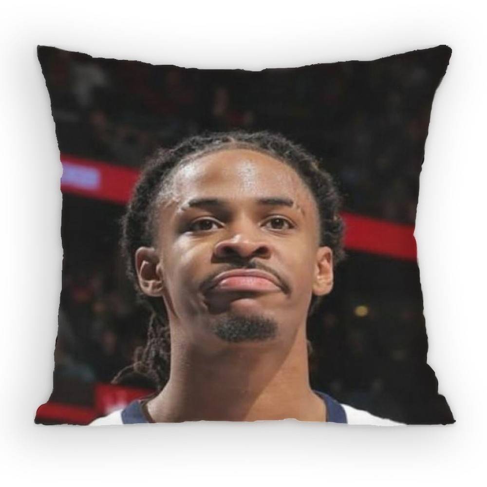 Basketball JJa MMorant Pillow Case Sofa Living Room Bedroom Headboard Backrest Cushion Square Cushion Nap Time