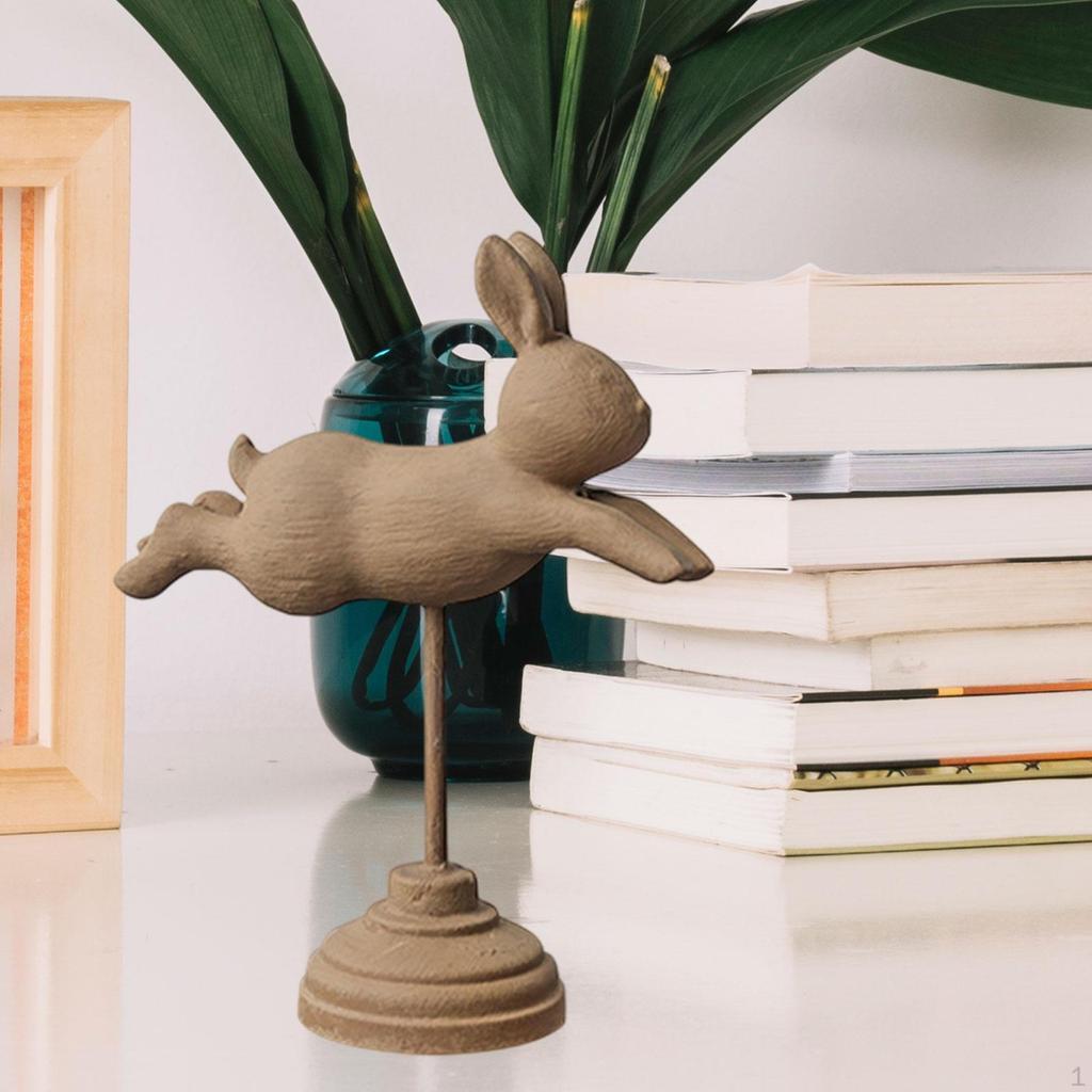Easter Bunny Sculpture Small Rabbit Figure for Home Tabletop