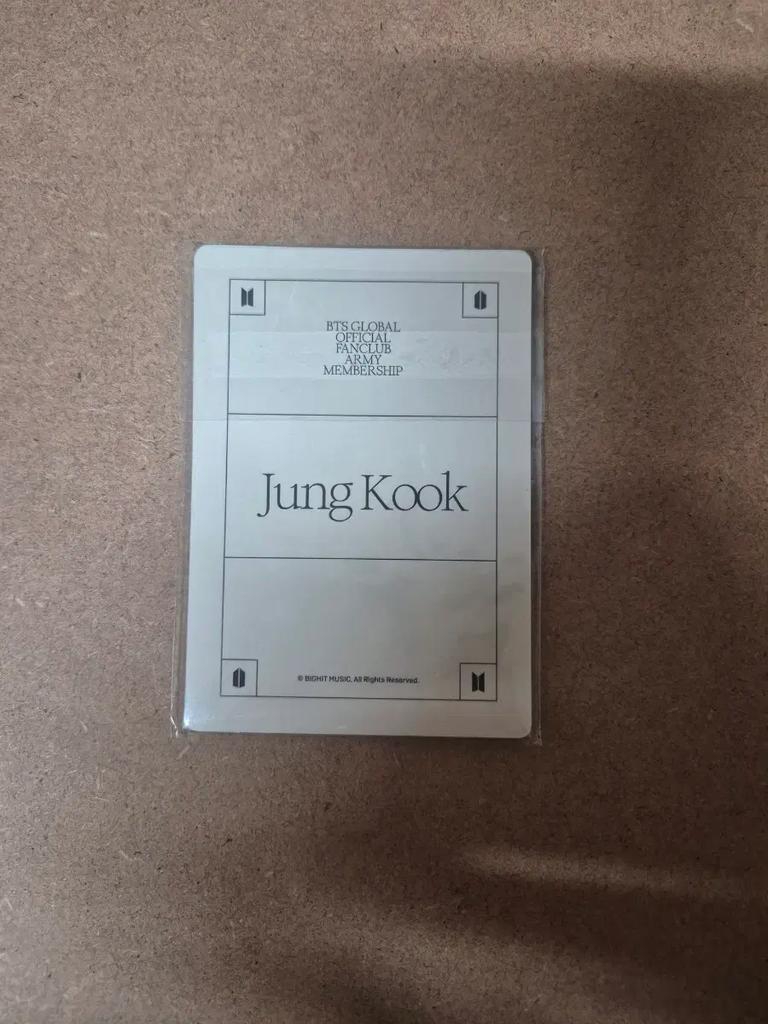 BTS (Unopened) Global Official Fan Club Photocard