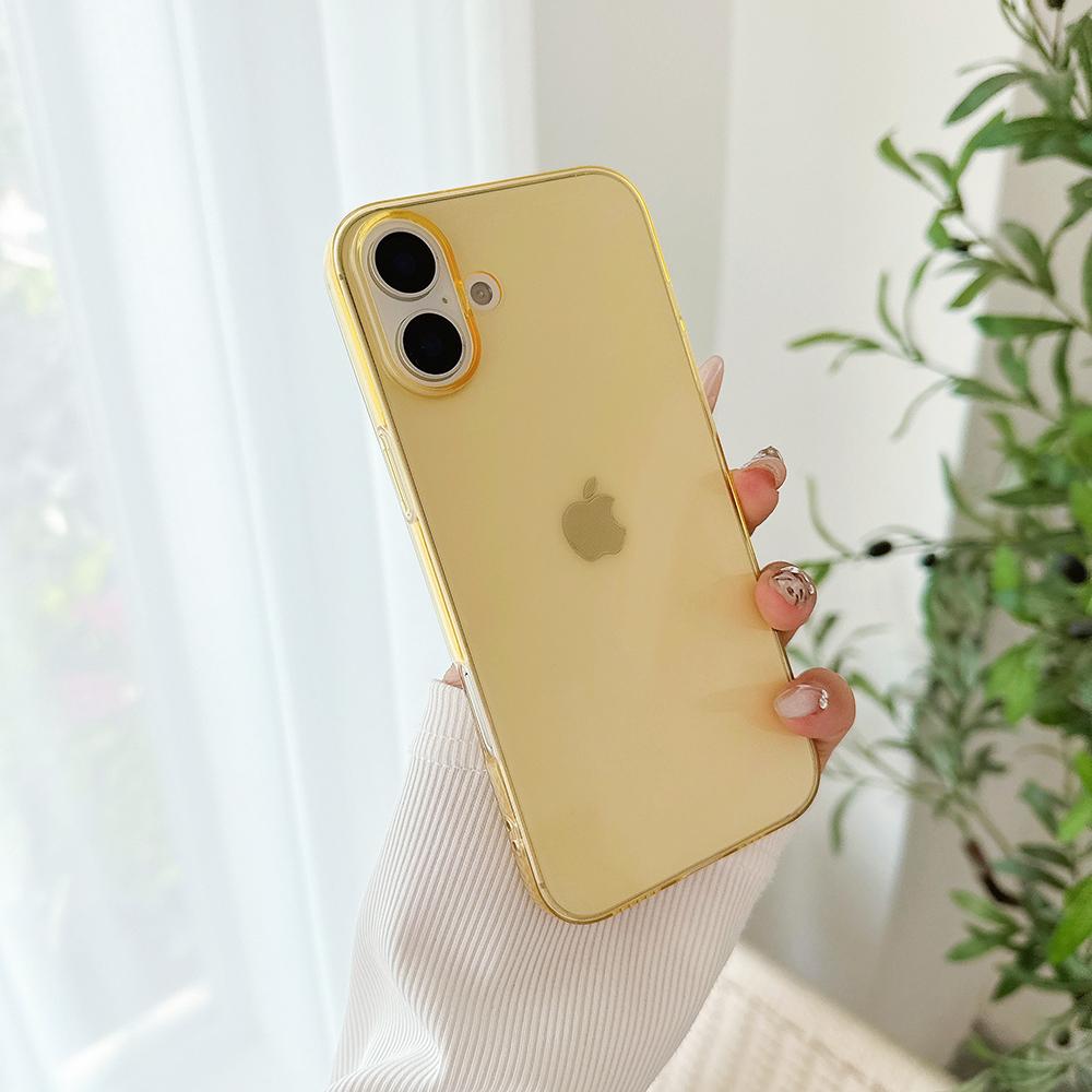 Colorful Candy Color Transparent Soft Case For For Iphone Air 17 16 15 14 13 12 11 Pro Max Plus Mini Silicone Ultra Thin Clear Shell
