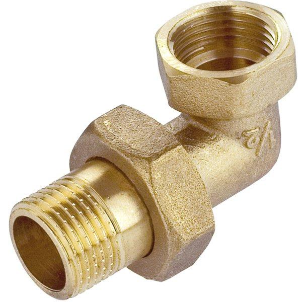 Brass Connector Angle Screw Connector O-Ring 1/2'' - H/Zm-19-015