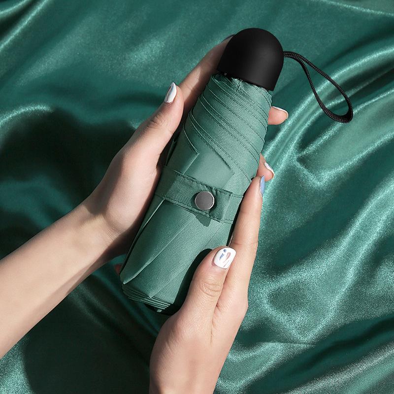 Скидка 50% на зонт от солнца с ручным открыванием, солнцезащитный зонт с защитой от УФ-лучей, зонтик от солнца, маленький свежий зонт, складной зонт от погоды и дождя