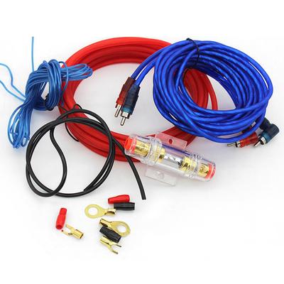 Комплект проводов для автомобильной аудиосистемы 8 AWG Провода для подключения усилителя мощности Провода управления для автомобильного аудио сабвуфера динамика