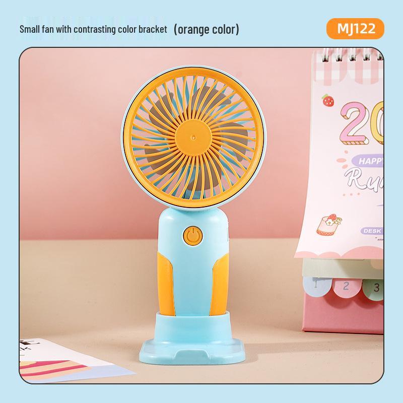 Перезаряжаемый USB мини-вентилятор: Портативный ручной и настольный стенд, идеальный подарок для студента