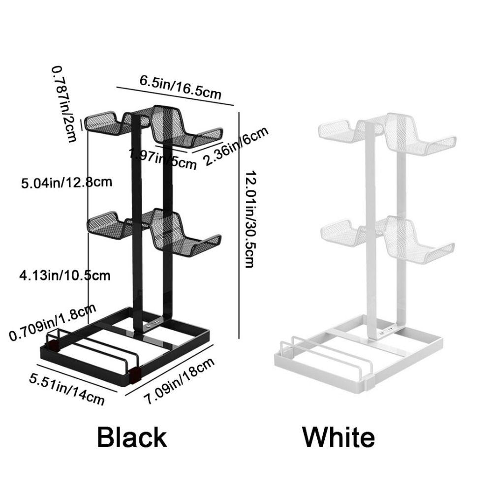 Железный держатель для игрового контроллера, совместимый с наушниками, большой вместимости, подставка для геймпада, компактный, многоярусный