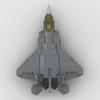 Конструктор Moc 294 детали Истребитель F-22 Raptor Lockheed Martin Модель для сборки детьми Игрушка Подарок