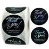 500Pcs/roll Thank You Sealing Sticker Self-adhesive Circle Label Colorful Stickers 3.8cm