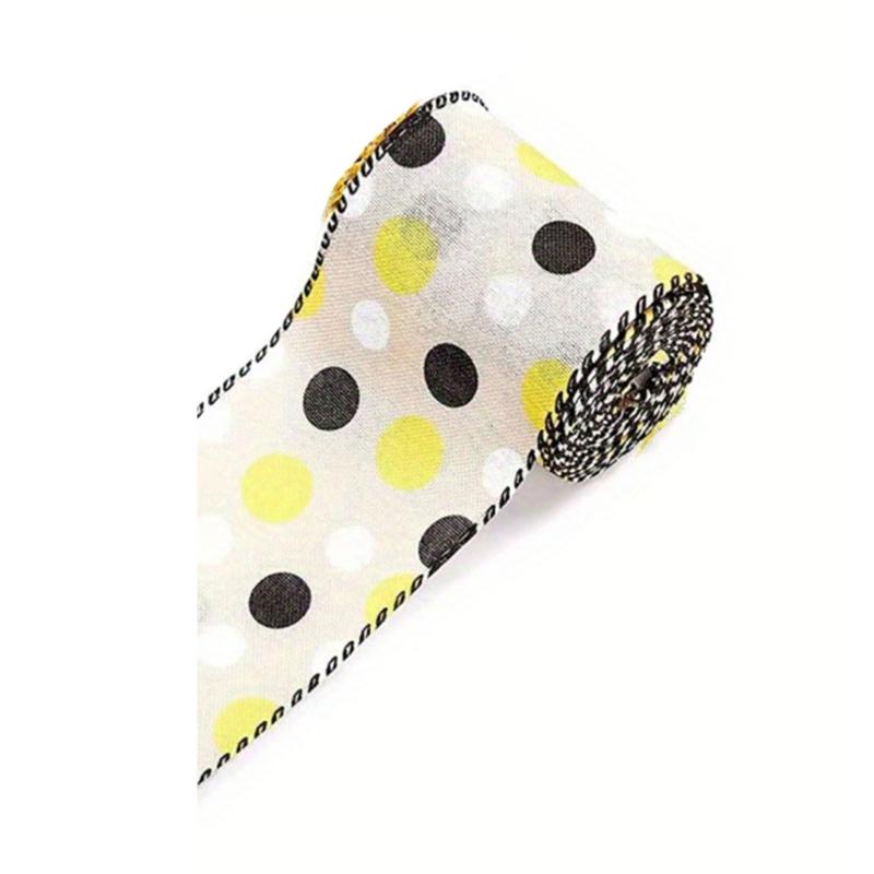 Bumblebees Ribbon 1 Roll Handmade Bowknot Wreath Stair Decorations Supplies for Child Adult DIY Making Supplies