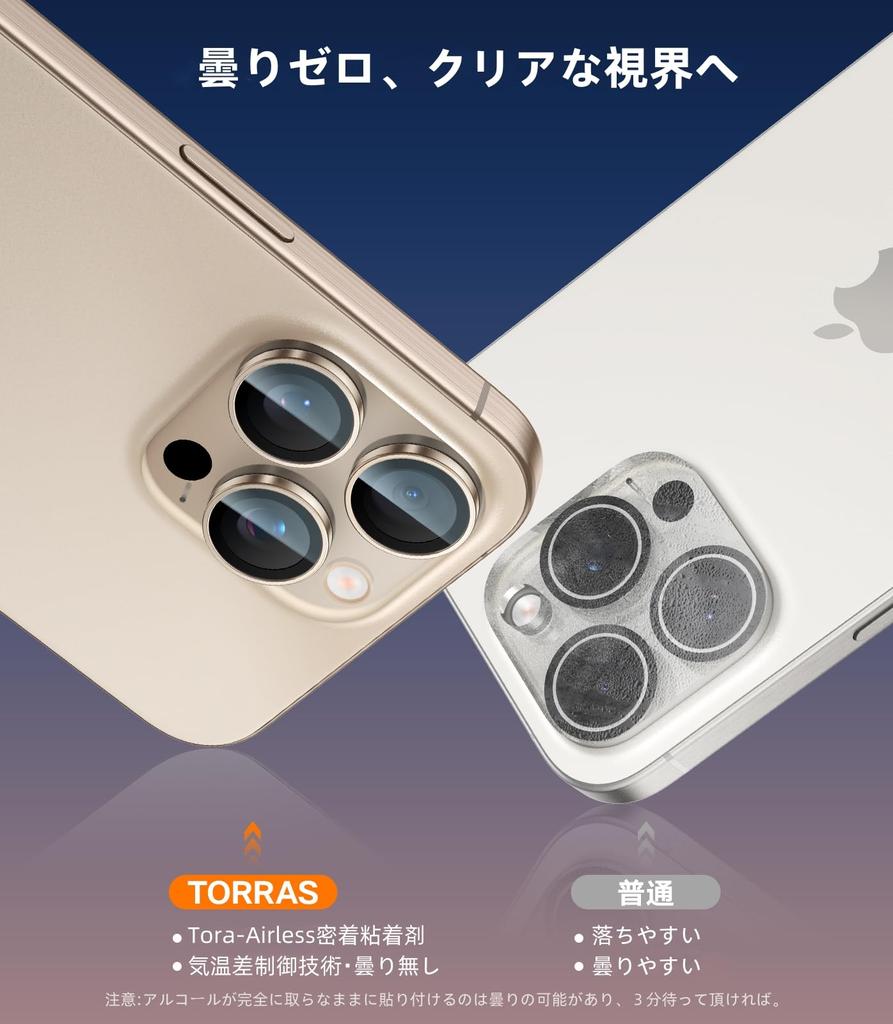 As TORAS Camera Protective Film for iPhone 16 16 Pro US Military Black 1 No Lens Cover for iPhone 16 16 Pro Black Titanium LensGuard [Aerospace